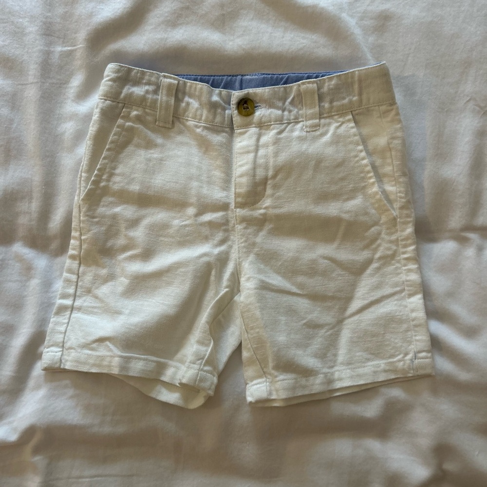 Janie and Jack Off-White Boys Shorts